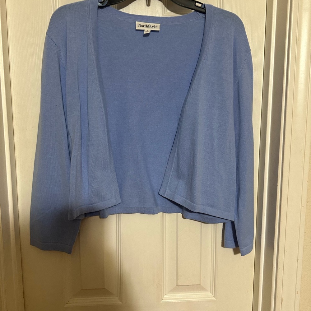 NorthStyle Women's Light Blue Cardigan Sweater